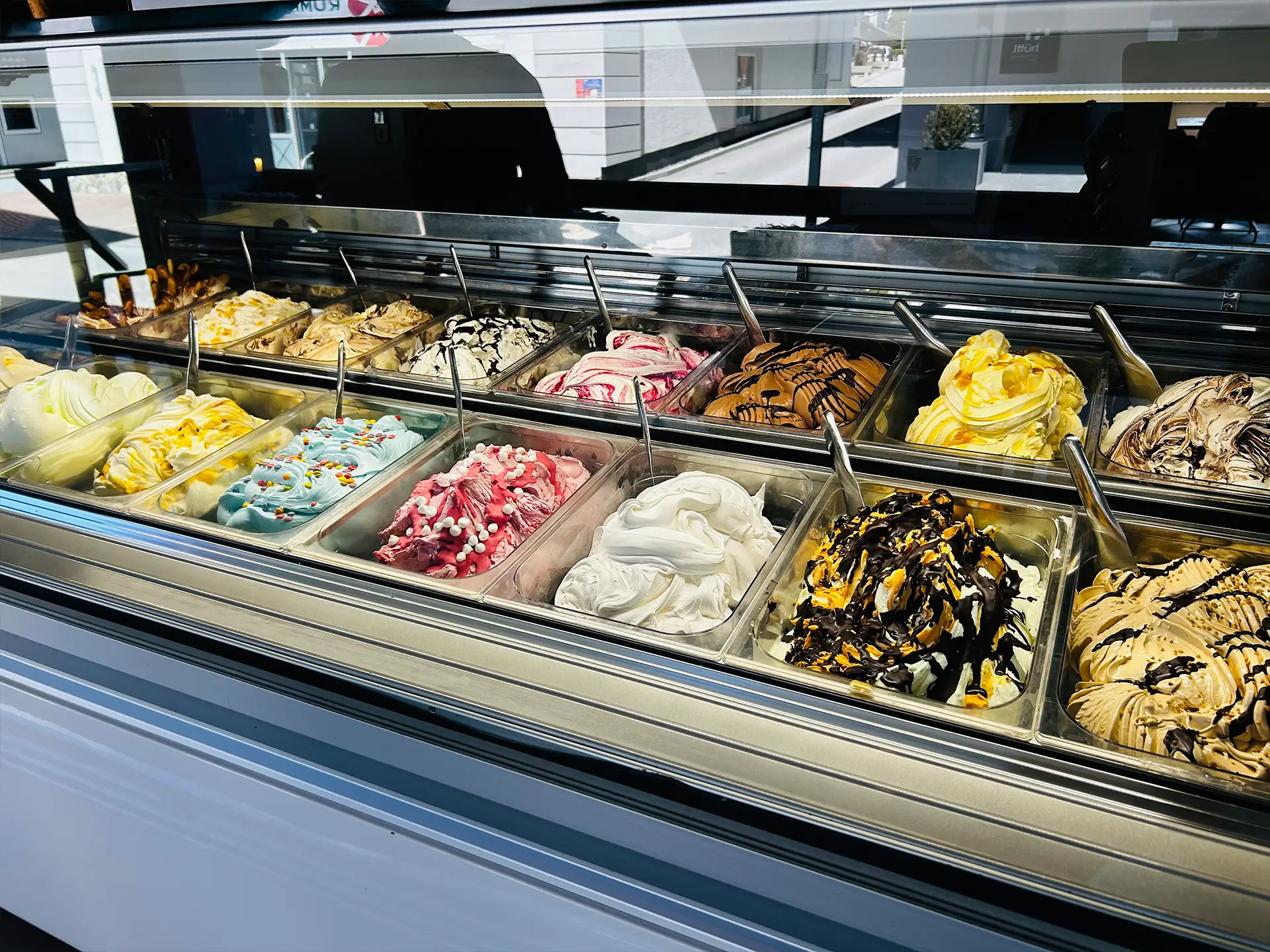 Hausgemachtes Eis - verschiedene Sorten